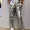 PANTALONE ECOPELLE SILVER