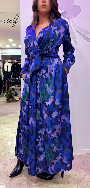 VESTITO LUNGO STAMPA MILITARE