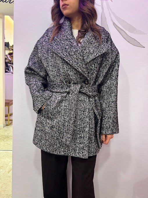 CAPPOTTO CORTO SPIGATO MISTO LANA