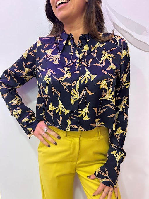 CAMICIA CORTA FIORATA
