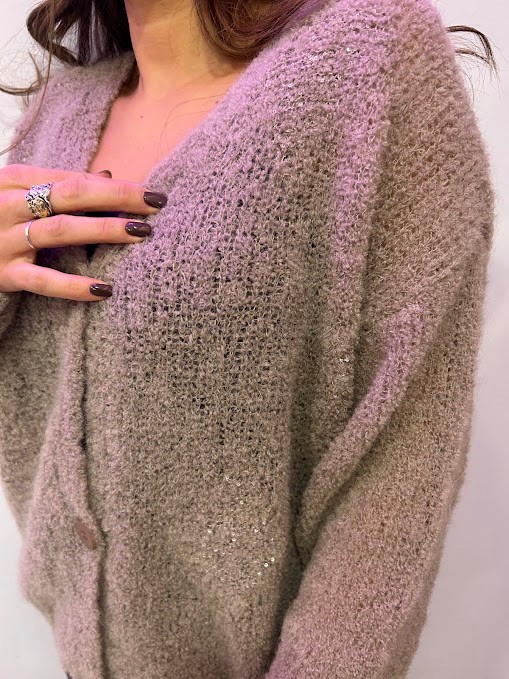 CARDIGAN BOTTONI PAILETTES