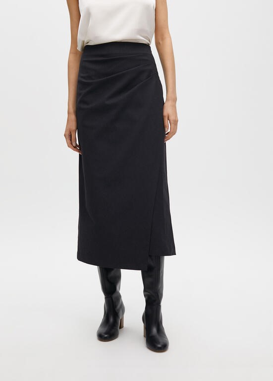 GONNA ASIMMETRICA ARRICCIATA