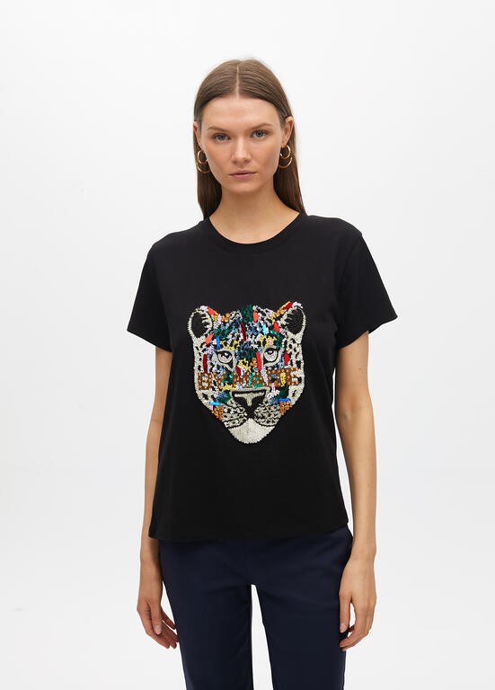 T-SHIRT ANIMAL CON PIETRE