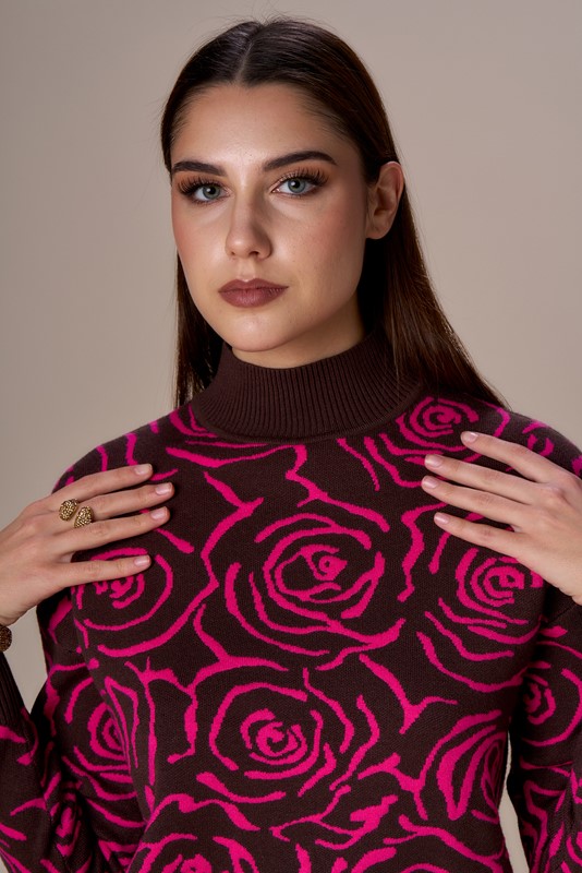 MAGLIA LUPETTO JACQUARD