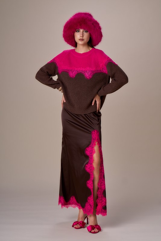 MAGLIA BICOLOR PIZZO