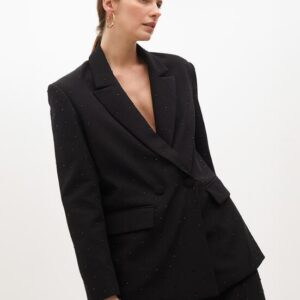 9EC0E66DBA94643E36F09140EB2E16D9_ BLAZER DRITTO DOPPIOPETTO CON STRASS