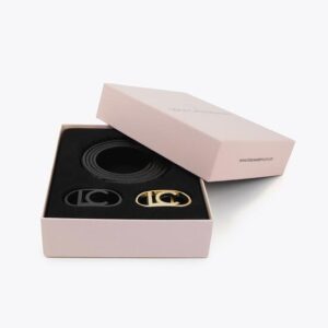 PACCO DI CINTURE REVERSIBILI ANIMALIER CON FIBBIA INTERCAMBI