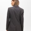 BLAZER GESSATO CON DETTAGLIO GIOIELLO SUL REVERS