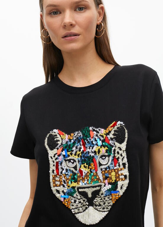 T-SHIRT ANIMAL CON PIETRE