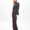 BLAZER GESSATO CON DETTAGLIO GIOIELLO SUL REVERS