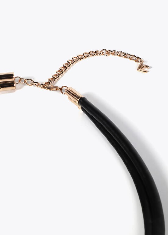 CINTURA IN FINTA PELLE CON LOGO OVALE