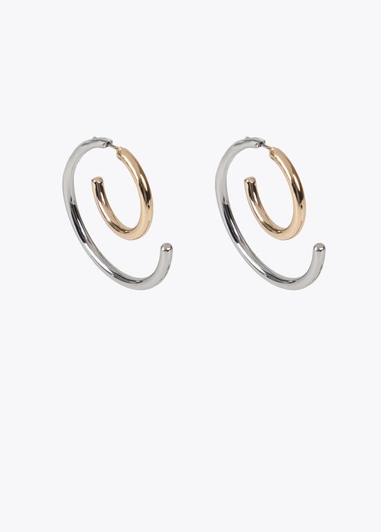 ORECCHINI SPIRALE BICOLORE