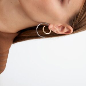 ORECCHINI SPIRALE BICOLORE