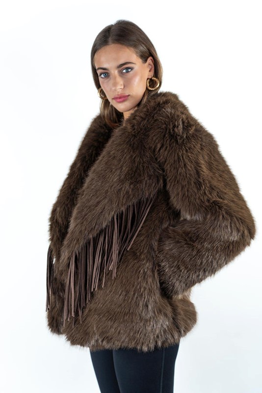 ECOPELLICCIA FRANGE COLLETTO ESTRAIBILI