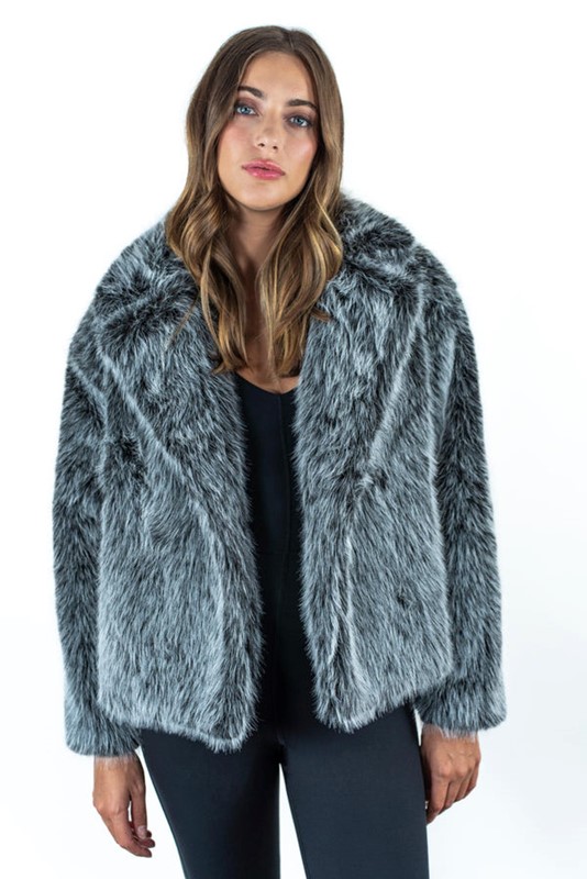 ECOPELLICCIA FRANGE RETRO CORTA