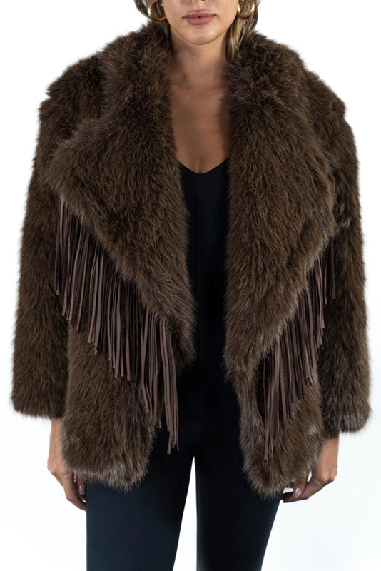 ECOPELLICCIA FRANGE COLLETTO ESTRAIBILI