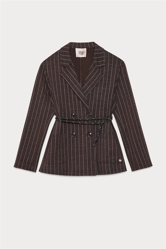 GIACCA DOPPIOPETTO GESSATO CINTURA