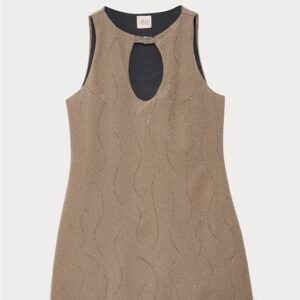 ABITO SMANICATO APPLICAZIONI STRASS