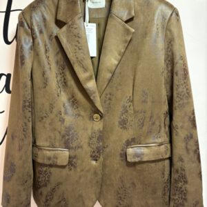 GIACCA SUEDE CON FRANGE