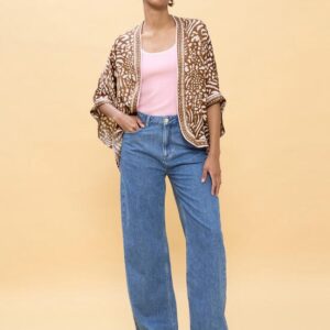 KIMONO CORTO CON PAILETTES