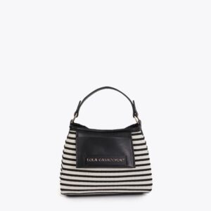 BORSA CON FINITURA A CONTRASTO