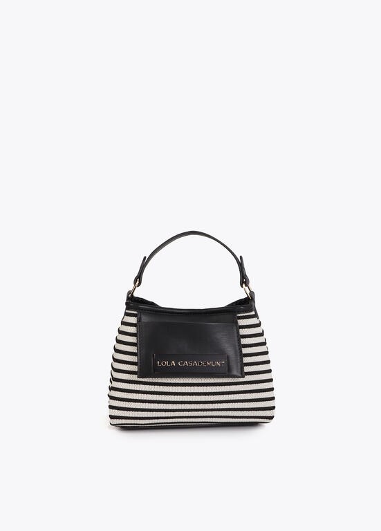 BORSA CON FINITURA A CONTRASTO