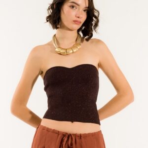 TOP FASCIA A COSTE LUREX