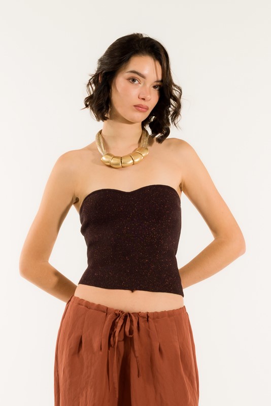 TOP FASCIA A COSTE LUREX