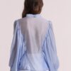 BLUSA MANICA LUMGA EFFETTO CHIFFON