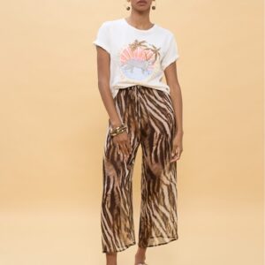 TSHIRT CON PALME E TIGRE