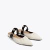 SCARPA PIATTA CON ELASTICO E APPLICAZIONI METALLICHE