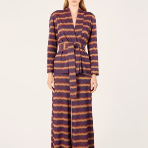 PANTA PALAZZO AMPIO CON ELASTICO IN VITA E GAMBA SVASATA