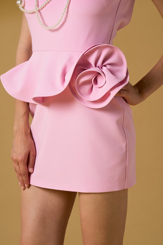 ABITO CORTO CON ROSA