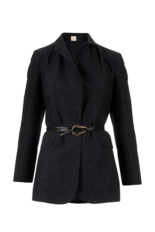 GIACCA PIZZO CON CINTURA