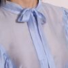 BLUSA MANICA LUMGA EFFETTO CHIFFON