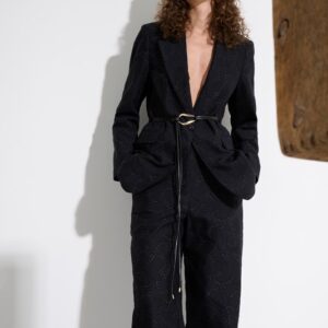 GIACCA PIZZO CON CINTURA