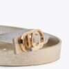 CINTURA REVERSIBILE FINE CON FIBBIA OVALE CON LOGO