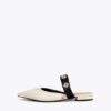 SCARPA PIATTA CON ELASTICO E APPLICAZIONI METALLICHE