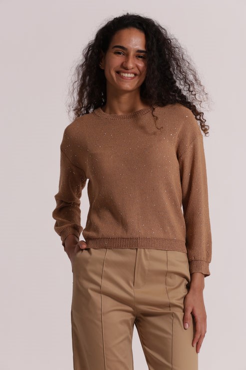 MAGLIA TRASPARENTE PUNTI LUCE