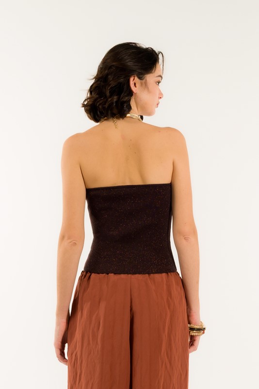 TOP FASCIA A COSTE LUREX