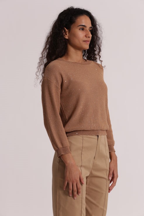 MAGLIA TRASPARENTE PUNTI LUCE