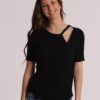 MAGLIA MANICA CORTA CON APERTURA