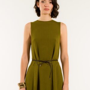 GILET LUNGO SPACCHI MISTO VISCOSA