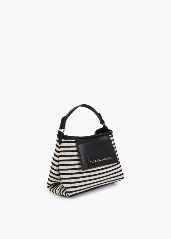 BORSA CON FINITURA A CONTRASTO