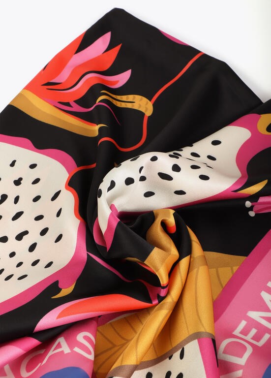 FOULARD STAMPA TROPICALE