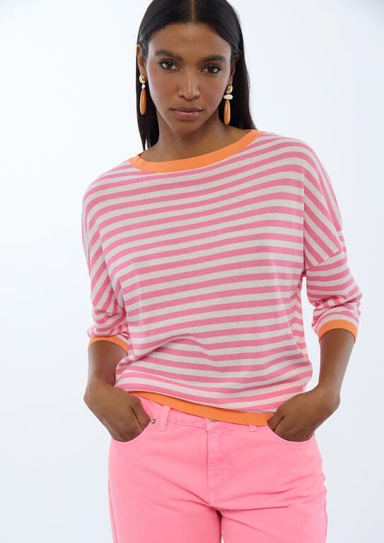 MAGLIA A RIGHE BICOLORE