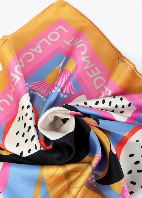 FOULARD STAMPA TROPICALE
