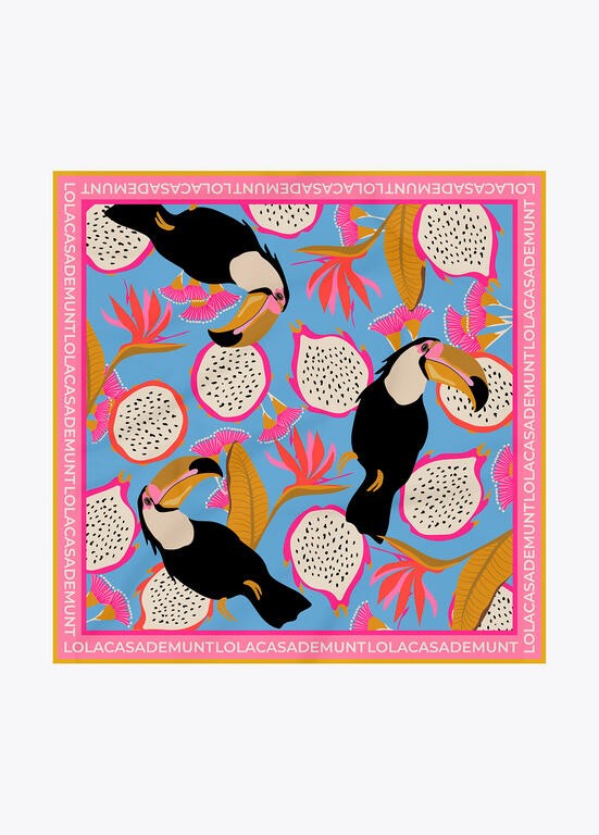 FOULARD STAMPA TROPICALE