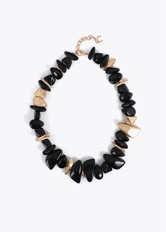 COLLANA IN ACRILICO POLIESTERE 30%, ZINCO 10%, RESINA 60