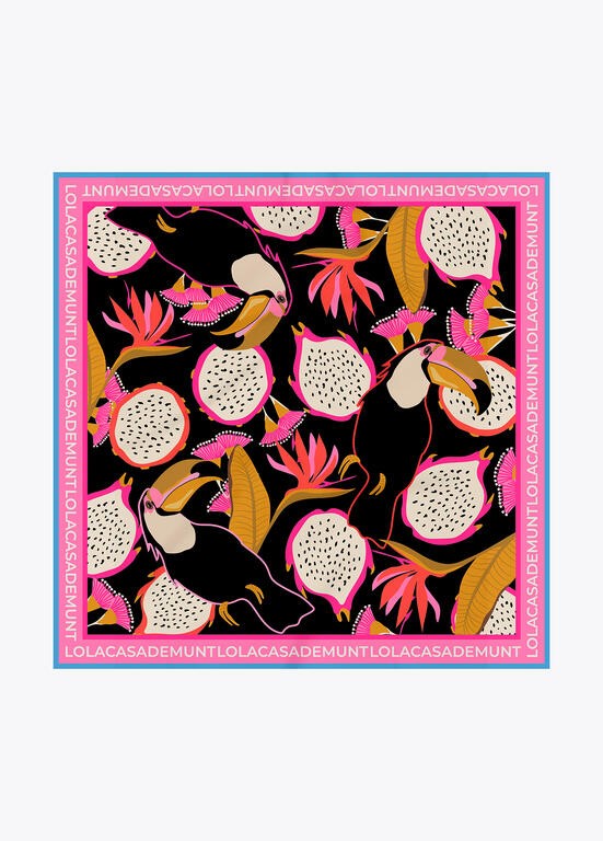 FOULARD STAMPA TROPICALE